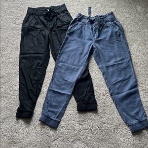 2 pairs of SO Jogger Pants - Black/ Blue